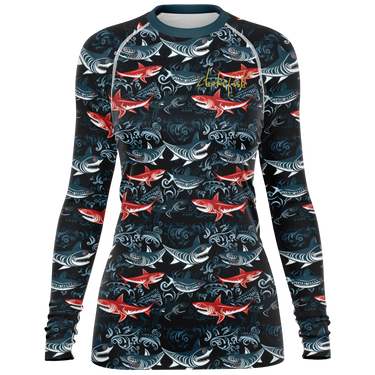 Chokefish™ Long Sleeve Rashguard Marine Woman's Shirt-002